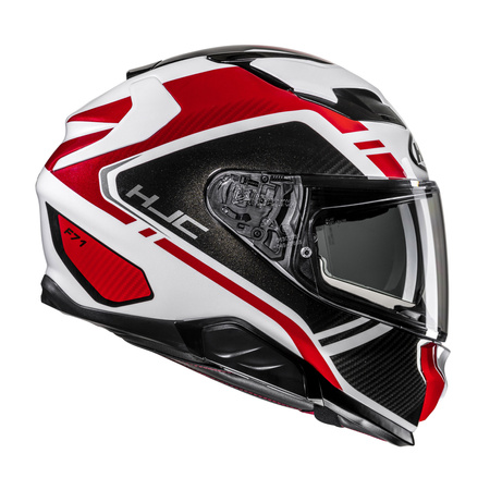 KASK MOTOCYKLOWY HJC F71 TOZZ WHITE RED L