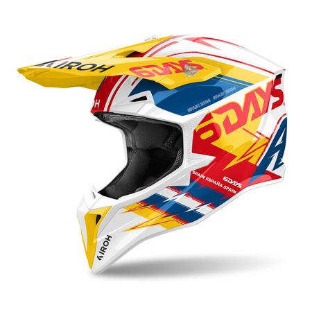 KASK MOTOCYKLOWY AIROH WRAAAP 6DAYS SPAIN 2024 GLOSS L