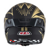 KASK MOTOCYKLOWY NZI TRENDY STREAM FLAG BLACK GOLD MATT M