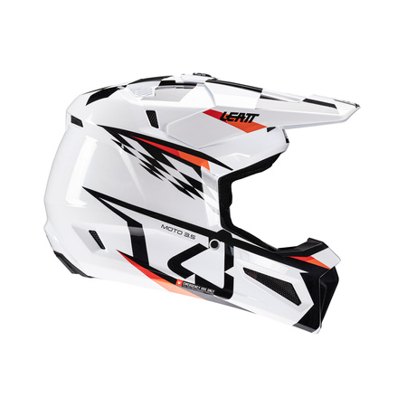 KASK MOTOCYKLOWY Z GOGLAMI LEATT KIT MOTO 3.5 WHITE XL
