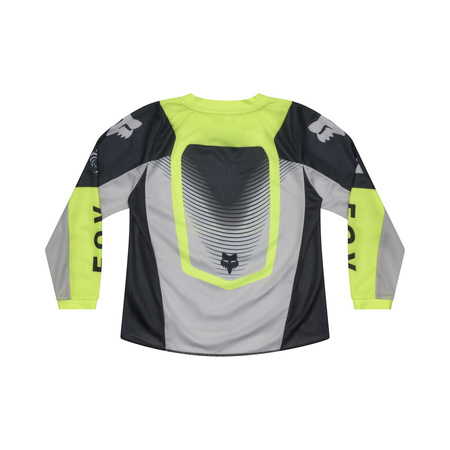 BLUZA MOTOCYKLOWA JUNIOR FOX 180 COLLECT GREY/YELLOW KM
