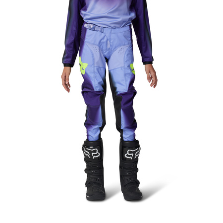 SPODNIE MOTOCYKLOWE JUNIOR FOX 180 INTERFERE BLACK/BLUE Y26