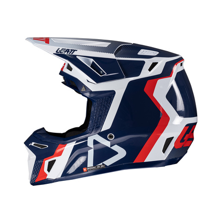 KASK MOTOCYKLOWY Z GOGLAMI LEATT KIT MOTO 8.5 ROYAL M