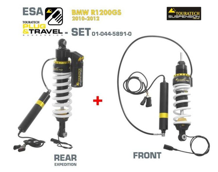 Zestaw zawieszenia Touratech Suspension Plug & Travel ESA Expedition SET do BMW R1200GS Modele 2010-2012