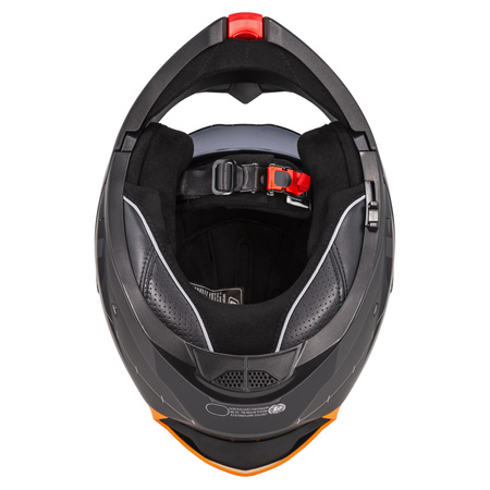 KASK MOTOCYKLOWY NZI COMBI 3 DUO METRIC ANTRACITE BLUE MATT S