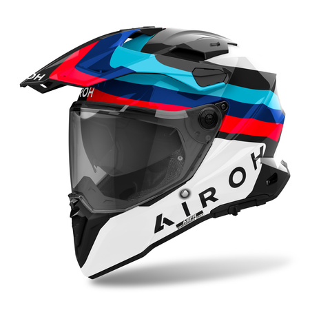 KASK MOTOCYKLOWY AIROH COMMANDER 2 DOOM BLACK GLOSS S