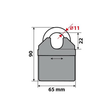 90631 C-Lock 200, łańcuch ze stali hartowanej - 200 cm