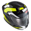KASK MOTOCYKLOWY NZI GO RIDER STREAM DUO QUADRI BLACK GREY YELLOW S