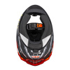 KASK MOTOCYKLOWY NZI TRENDY STREAM RAPTOR BLACK GREY RED S MATT XL