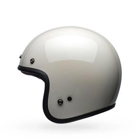 KASK MOTOCYKLOWY BELL CUSTOM 500 SOLID VINTAGE WHITE S