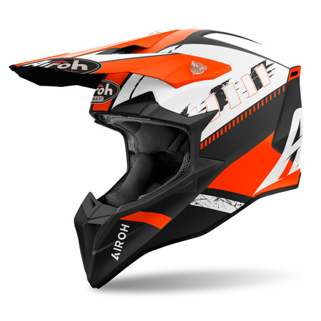KASK MOTOCYKLOWY AIROH WRAAAP FEEL ORANGE MATT M