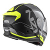 KASK MOTOCYKLOWY NZI COMBI 3 DUO ORBE BLACK ANTRACITE YELLOW MATT S