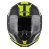 KASK MOTOCYKLOWY NZI COMBI 3 DUO ORBE BLACK ANTRACITE YELLOW MATT S