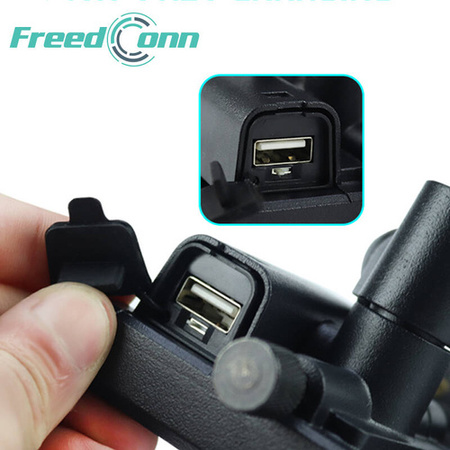 FreedConn uchwyt na telefon z ładowarką USB MC10A