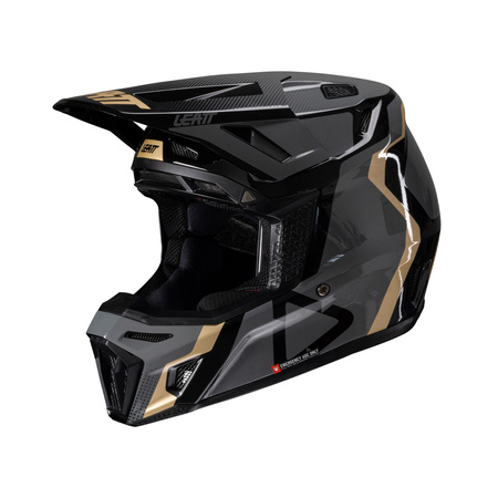 KASK MOTOCYKLOWY Z GOGLAMI LEATT KIT MOTO 8.5 BLACK L