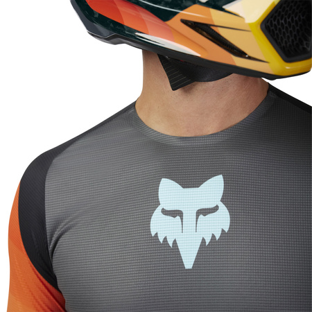 BLUZA MOTOCYKLOWA FOX FLEXAIR GRID BLACK/ORANGE S