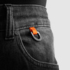 JEANSY MOTOCYKLOWE REBELHORN BRONCO WASHED BLACK MONOLAYER 28/34