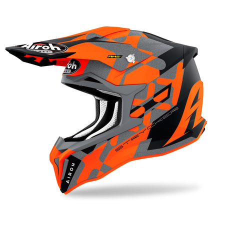 KASK MOTOCYKLOWY AIROH STRYCKER XXX ORANGE MATT S