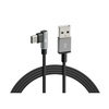 38838 Przewód Usb 90 ° > Usb typ C - 100 cm - czarny