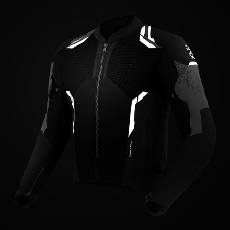 KURTKA MOTOCYKLOWA TEKSTYLNA REBELHORN JAX BLACK GREY XL