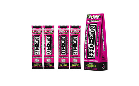 Muc-Off 20609 Zestaw Bottle For Life - Punk Powder (4 saszetki) i butelka