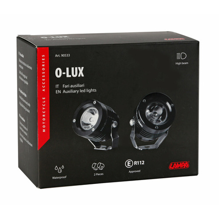 90533 O-Lux para ledowych dodatkowych świateł 12V Czarne