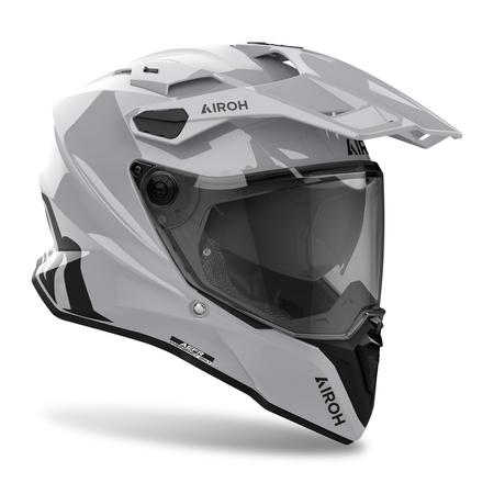 KASK MOTOCYKLOWY AIROH COMMANDER 2 COLOR CEMENT GREY GLOSS M