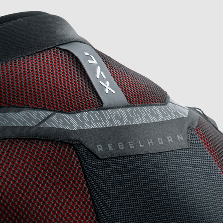 KURTKA MOTOCYKLOWA TEKSTYLNA REBELHORN JAX BLACK RED 4XL
