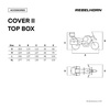 POKROWIEC NA MOTOCYKL REBELHORN COVER 2 Z MIEJSCEM NA KUFER BLACK SILVER M