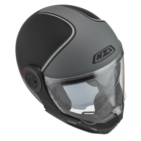 KASK MOTOCYKLOWY NZI MINIMOD DUO SMART BLACK ANTRACITE MATT S