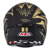 KASK MOTOCYKLOWY NZI TRENDY STREAM FLAG BLACK GOLD MATT L