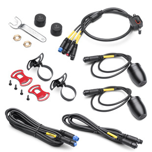 Zestaw rozszerzający Bikeplay Pro: 2 kamery, kabel i 2 czujniki TPMS