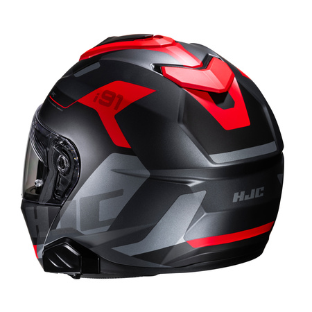 KASK MOTOCYKLOWY HJC I91 CARST BLACK RED XS