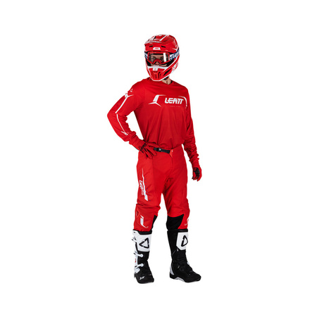 STRÓJ OFFROADOWY BLUZA I SPODNIE LEATT RIDE KIT MOTO 3.5 RED XXL