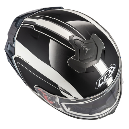 KASK MOTOCYKLOWY NZI TRENDY STREAM ELEGANCE WHITE BLACK TINTED S MATT S