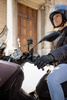 Podstawa montowana pod lusterko do skuterów i motocykli