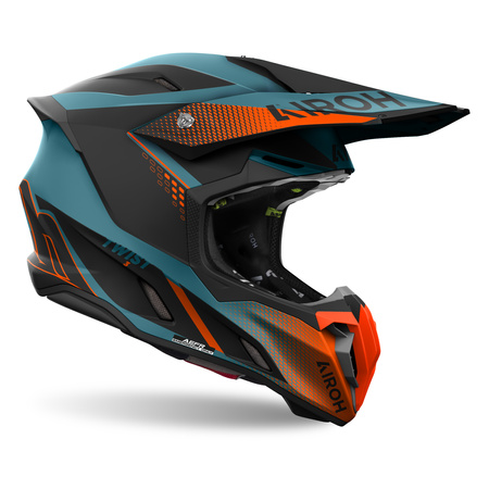 KASK MOTOCYKLOWY AIROH TWIST 3 SHARD ORANGE MATT S