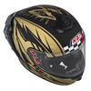 KASK MOTOCYKLOWY NZI TRENDY STREAM FLAG BLACK GOLD MATT L