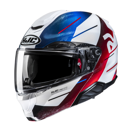 KASK MOTOCYKLOWY HJC RPHA91 BLAT BLACK WHITE BLUE L