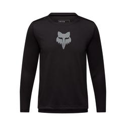 KOSZULKA ROWEROWA Z DŁUGIM RĘKAWEM FOX JUNIOR RANGER HEAD BLACK YS