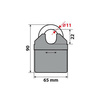 90631 C-Lock 200, łańcuch ze stali hartowanej - 200 cm