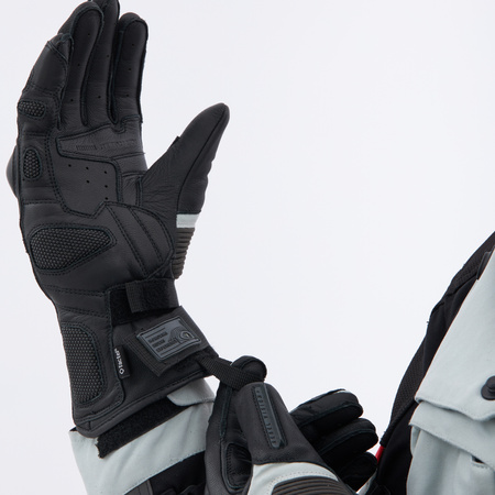 RĘKAWICE MOTOCYKLOWE REBELHORN RANGE BLACK LIGHT GREY M