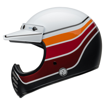 KASK MOTOCYKLOWY BELL MOTO-3 ECE6 RSD SDL BLACK SATIN GLOSS WHITE BLACK M