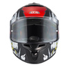 KASK MOTOCYKLOWY NZI TRENDY STREAM RAPTOR BLACK GREY RED S MATT L