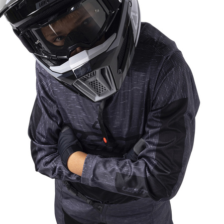STRÓJ OFFROADOWY BLUZA I SPODNIE JUNIOR LEATT RIDE KIT 3.5 STEALTH BLACK GREY L