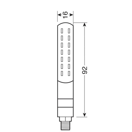 90477  Linia SQ kierunkowskazy tylne sekwencyjne - diodowe 12V LED