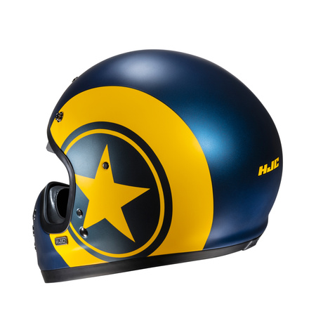 KASK MOTOCYKLOWY HJC V60 NYX BLUE YELLOW M