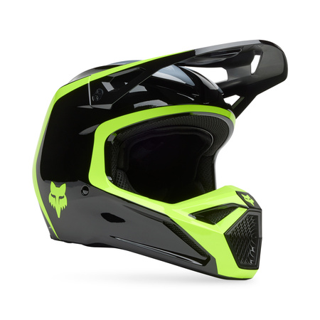 KASK MOTOCYKLOWY FOX V1 FLOW BLACK/YELLOW M
