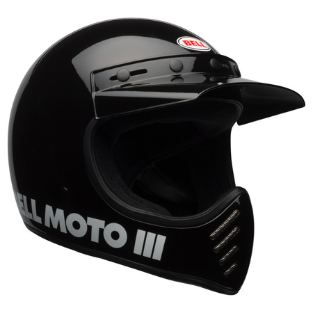 KASK MOTOCYKLOWY BELL MOTO-3 CLASSIC BLACK L