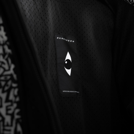 KURTKA MOTOCYKLOWA TEKSTYLNA REBELHORN SLASH NORIAKI BLACK WHITE SOFTSHELL S